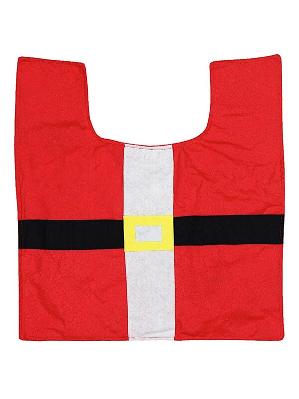 Santa Toilet Seat Cover &amp; Floor Mat Christmas Bathroom Set - Fits Most Thrones — image 3