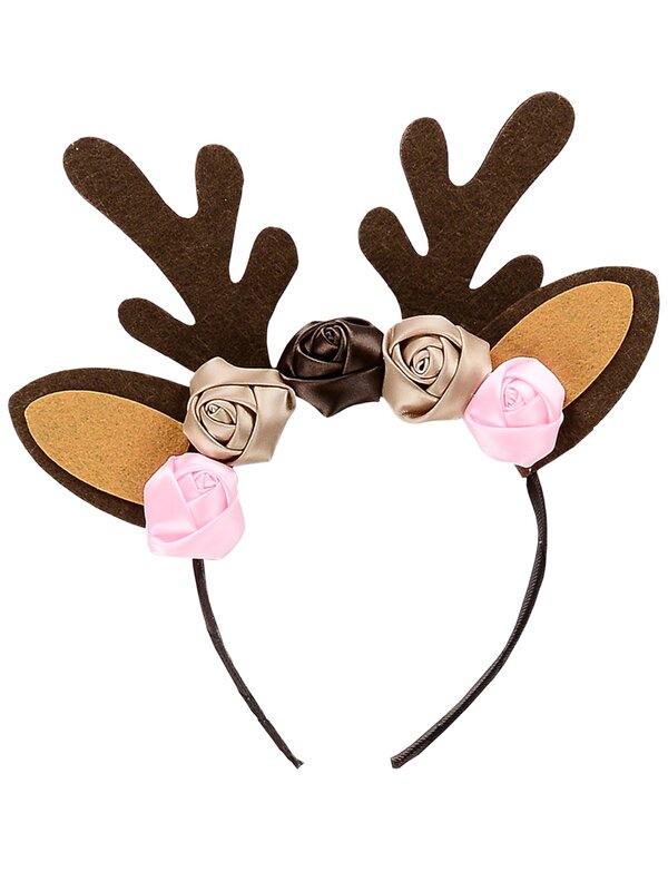 Santa's Cute Lil' Helper Deer Tutu & Headband - One Size For Most 3-8 Year Olds — image 2