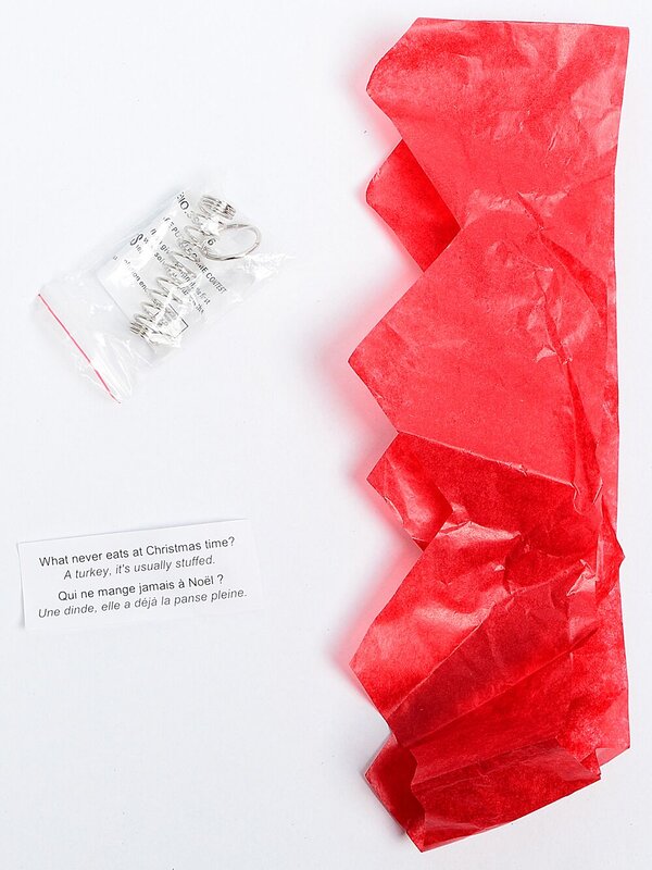 Shiny Gold & Grey With White Patterns Christmas Cracker Bon Bons - 12 x 25cm — image 3