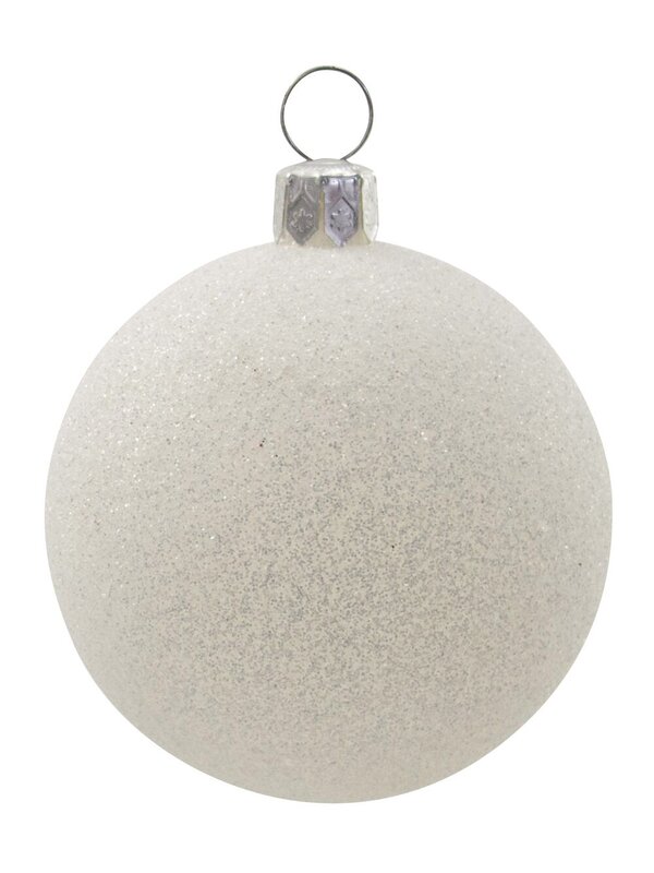 Silver Baubles With Assorted Silver & Iridescent Patterns - 12 x 60mm