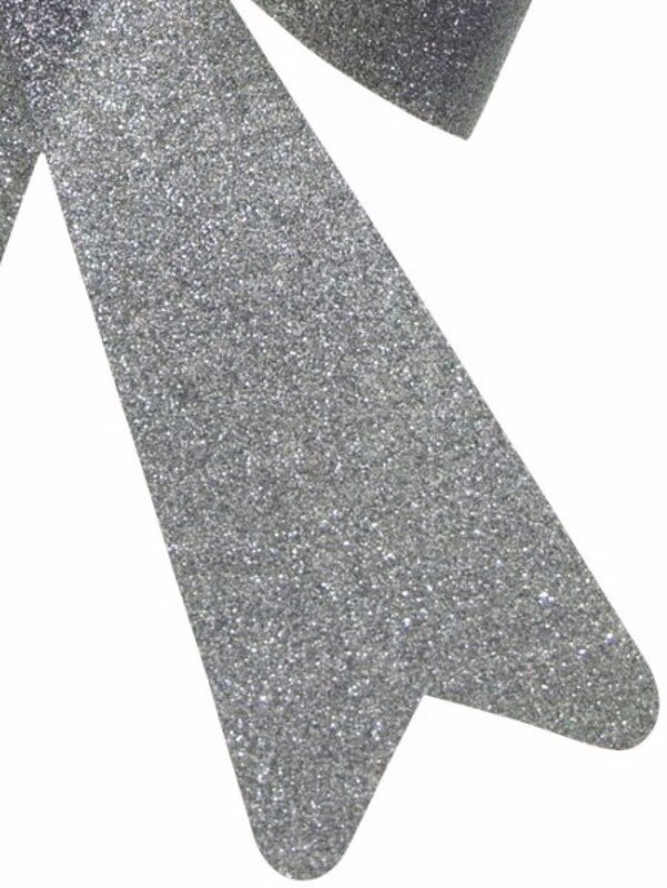 Silver Glitter Timeless Signature Structured Bow | 24cm — image 3