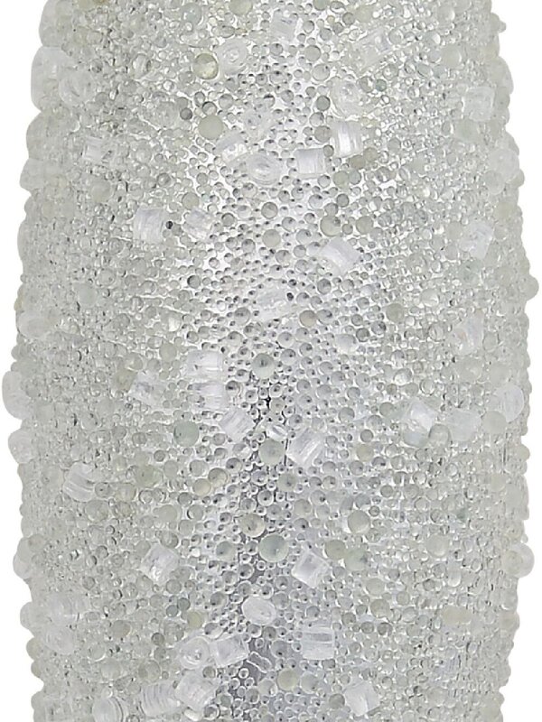 Silver With Frost Look Christmas Oval Finials - 4 x 33cm — image 4