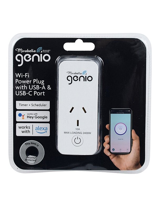 Smart Mirabella Genio WiFi Plug | Single Outlet Expansion USB-A & USB-C Ports — image 2