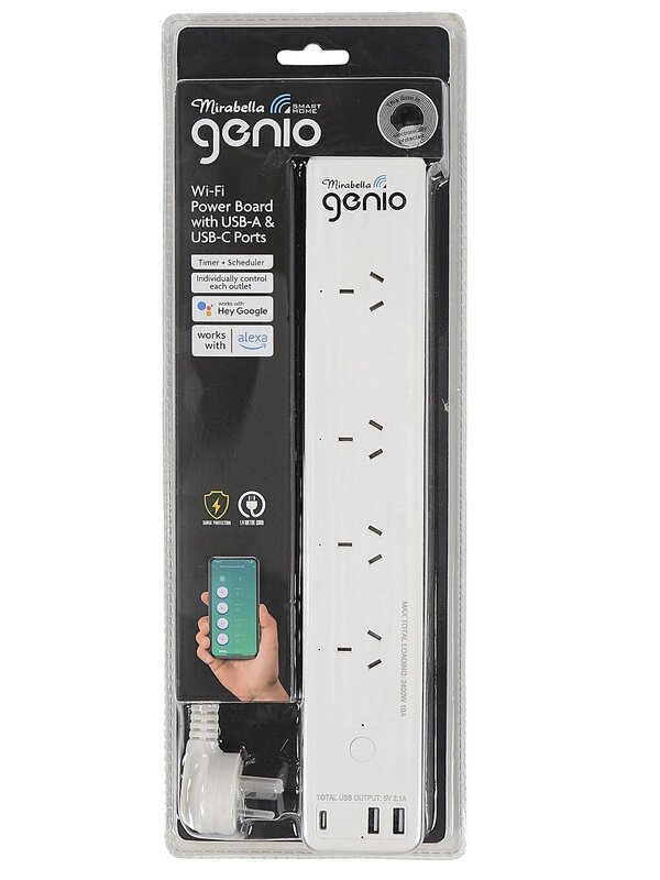 Smart Mirabella Genio WiFi Powerboard | 4 Outlets & 3 USB Ports — image 5