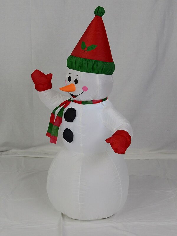 Snowman Standing Illuminated Inflatable - 1.3m