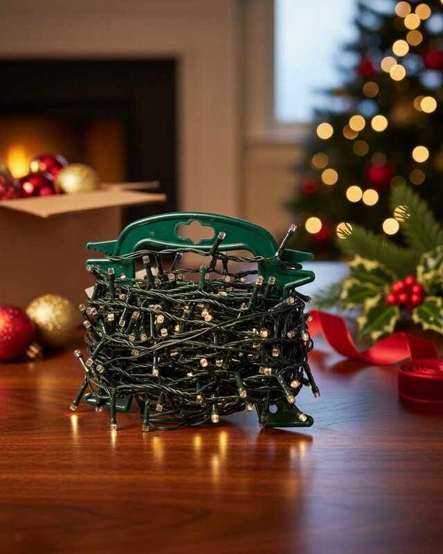 Tangle Free String Light Reel Storage | Ergonomic Wind Up Organiser — image 4