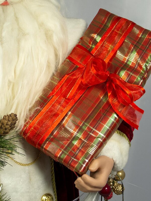 Traditional Santa With Gifts Fibre Optic Animation - 90cm — image 6