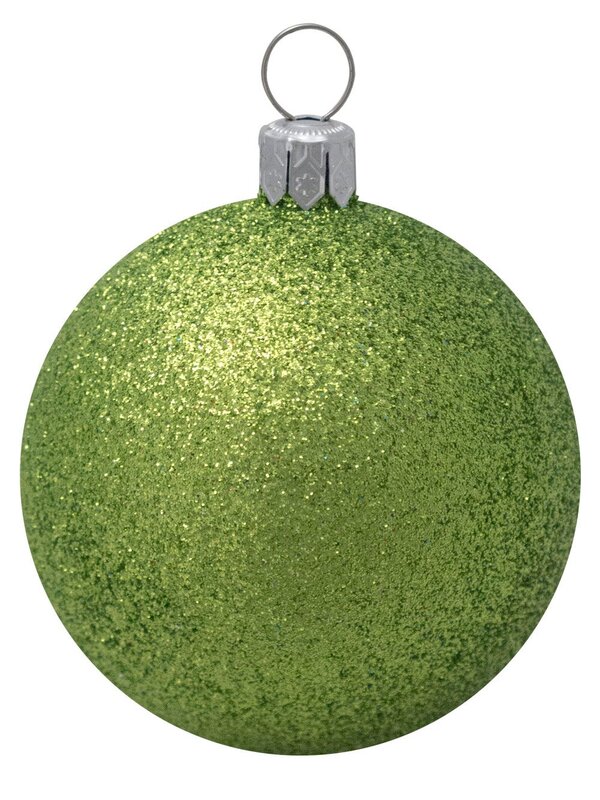Turquoise, Lime & Silver Baubles With Assorted Patterns - 9 x 60mm  — image 7