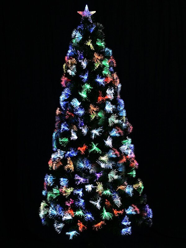 Vivid Multi Colour Dynamic LED Fibre Optic Christmas Tree With 185 Tips - 1.5m — image 2