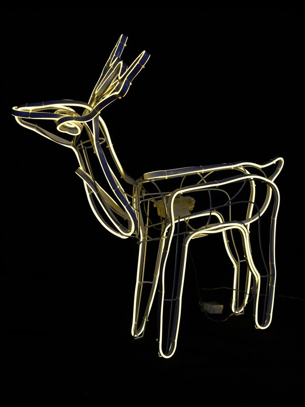 Warm White Animated Standing Reindeer Neon Christmas Light Display - 78cm — image 3