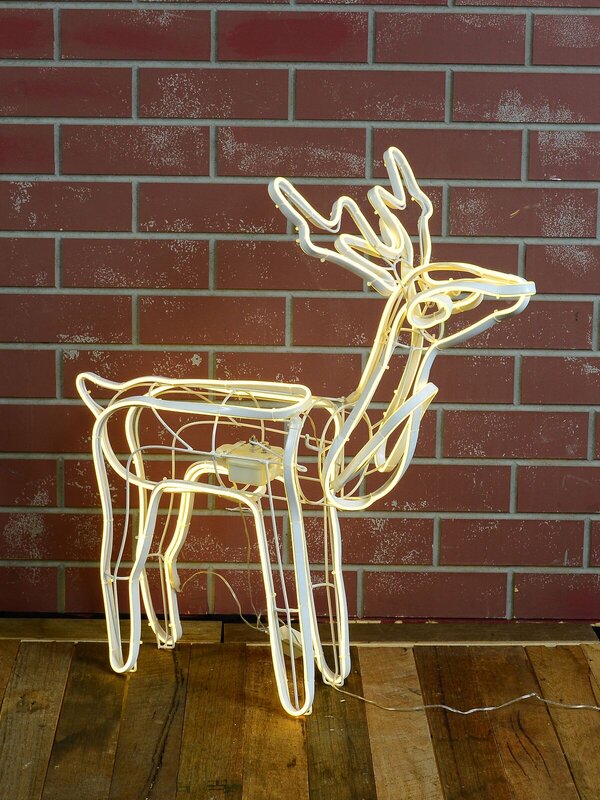 Warm White Animated Standing Reindeer Neon Christmas Light Display - 78cm — image 5