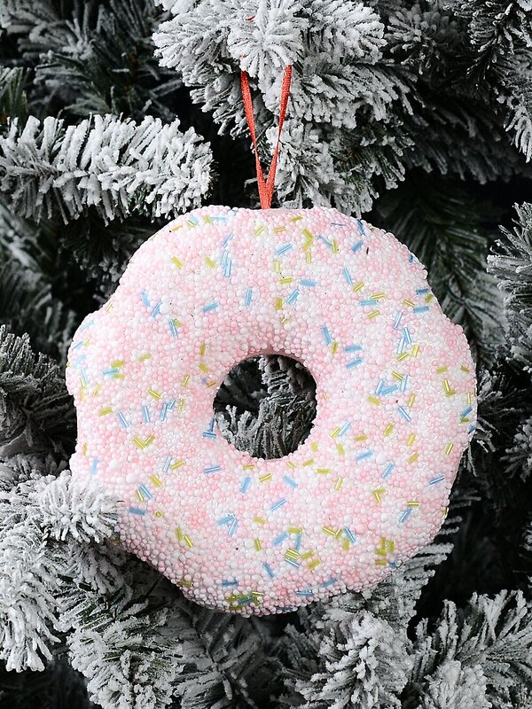 Whimsical Pink Frosted Doughnut Sweet Whimsical Essential Ornament | 16cm — image 2