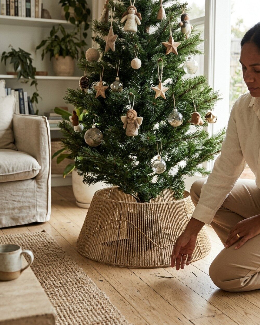2.3m Eastern Evergreen Artificial Christmas Tree | 1221 Tips & Hinged Branches — image 6