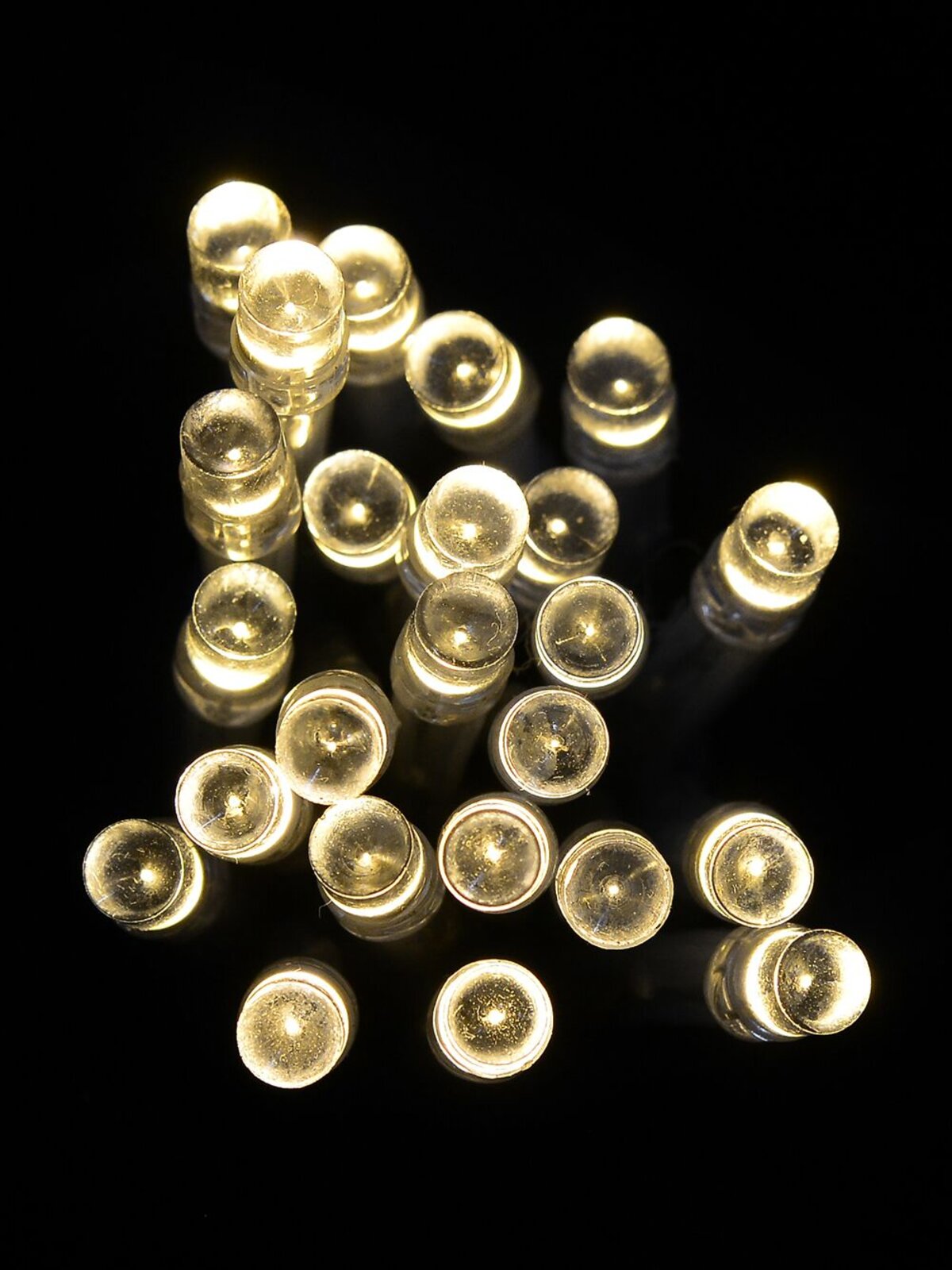 100 Warm White LED Concave Bulb USB String Lights - 8m