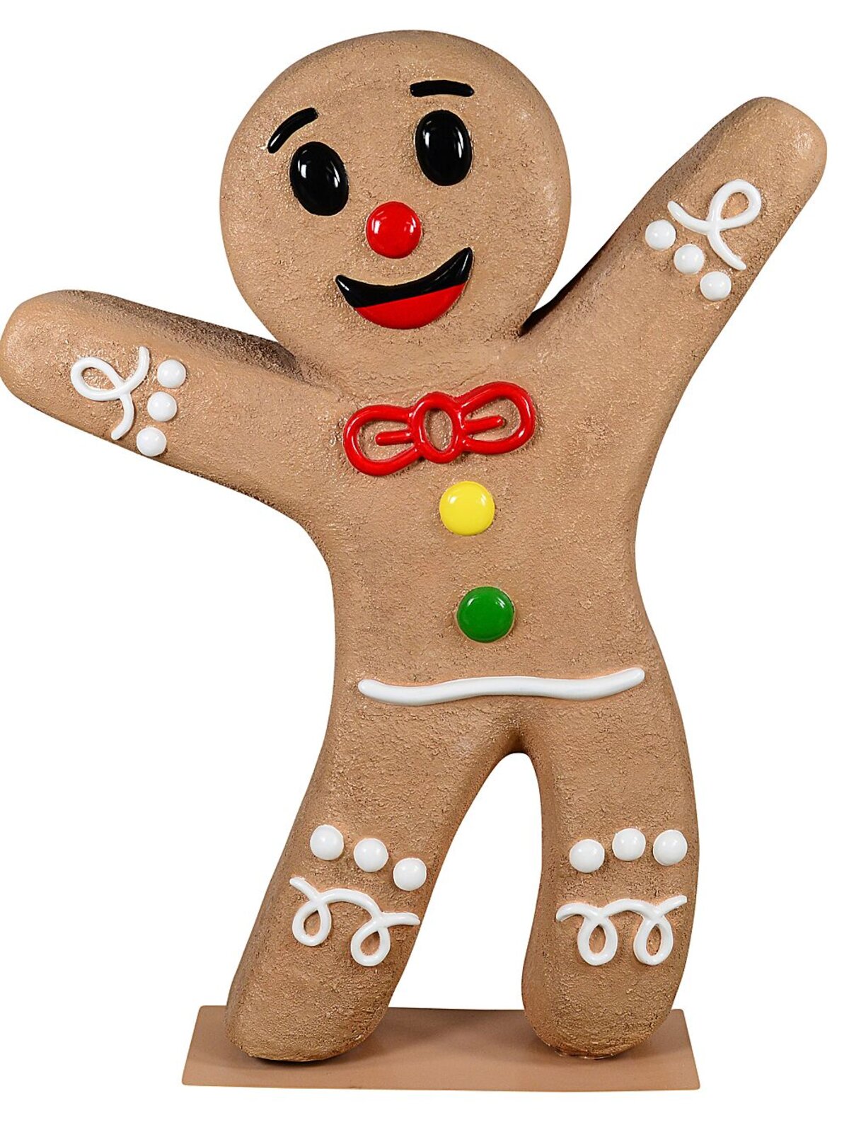 1.4m Cheery Gingerbread Man Life Size Resin Christmas Ornament