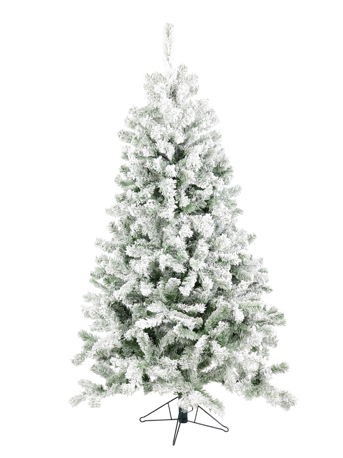 1.8m Dawn White Heavily Flocked Christmas Tree | 598 Tips & Hinged Branches