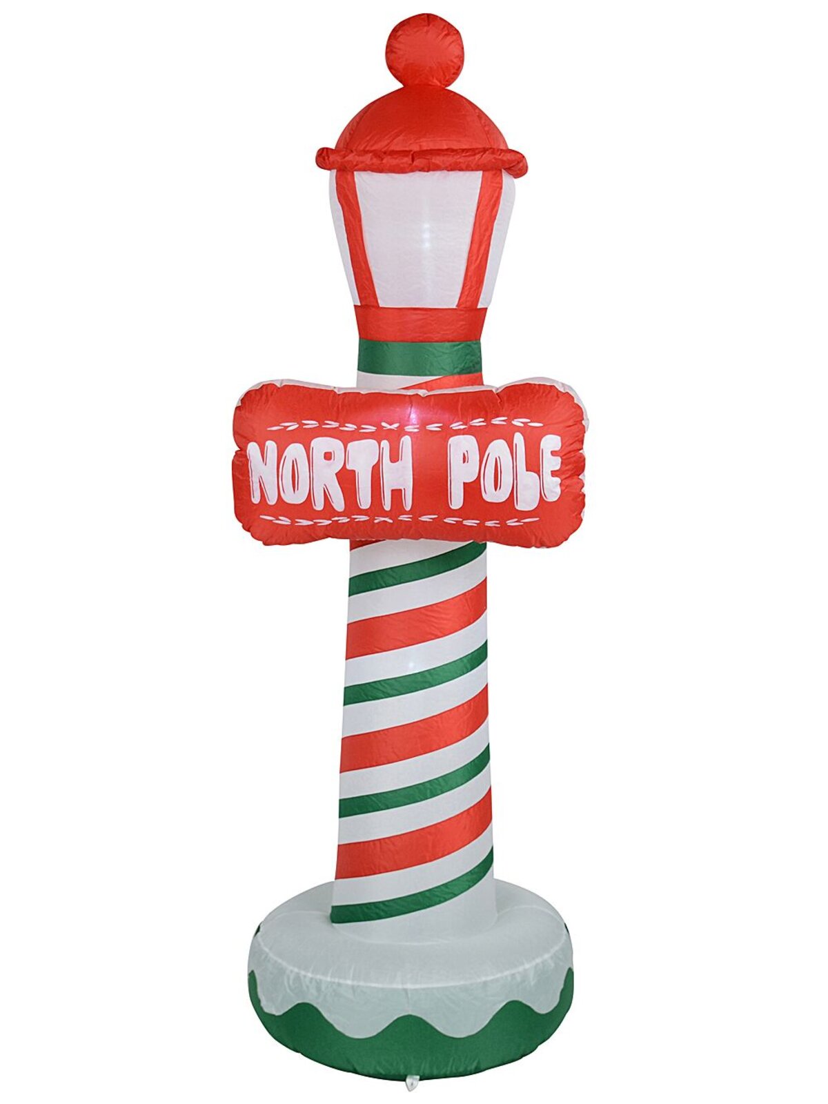 1.8m North Pole Street Lamp Illuminated Christmas Inflatable