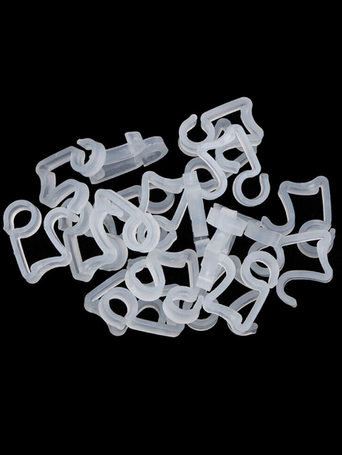 200x UV Stabilised Outdoor Gutter Hooks | Bulk Icicle & Fairy Light Multi Clips