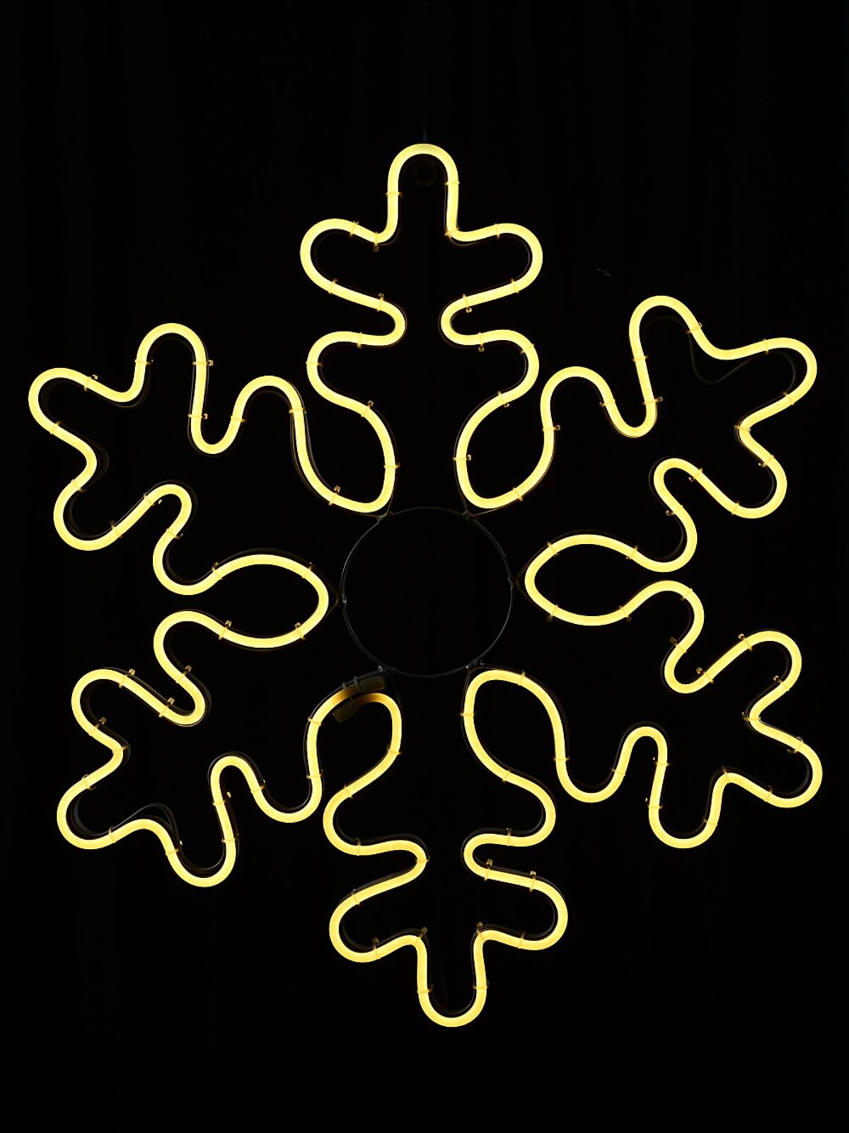 58cm Snowflake Outdoor Christmas Warm White Neon LED Display