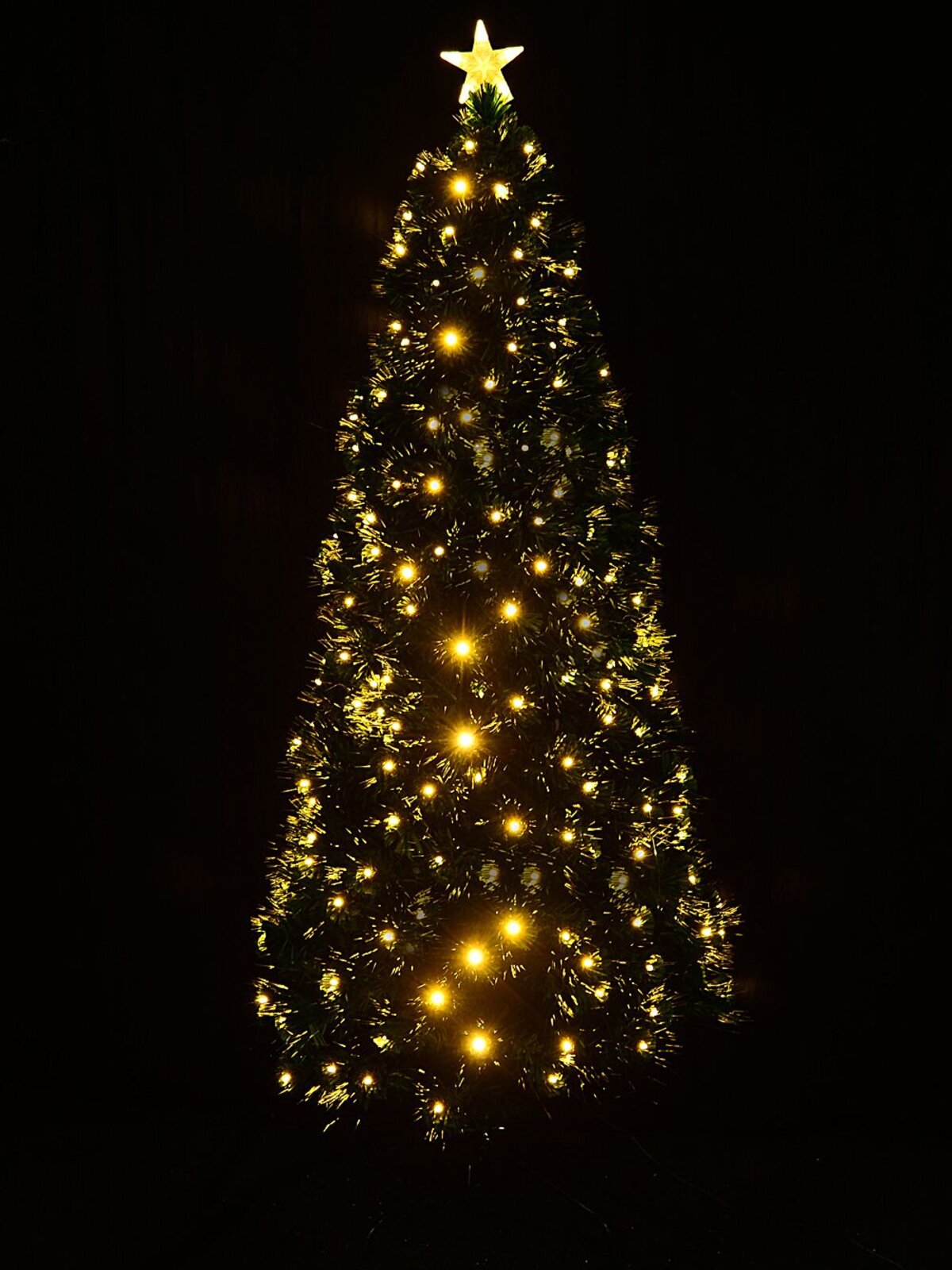 1.8m Radiant Glow Fir Warm White LED & Fibre Optic Christmas Tree | 200 Tips