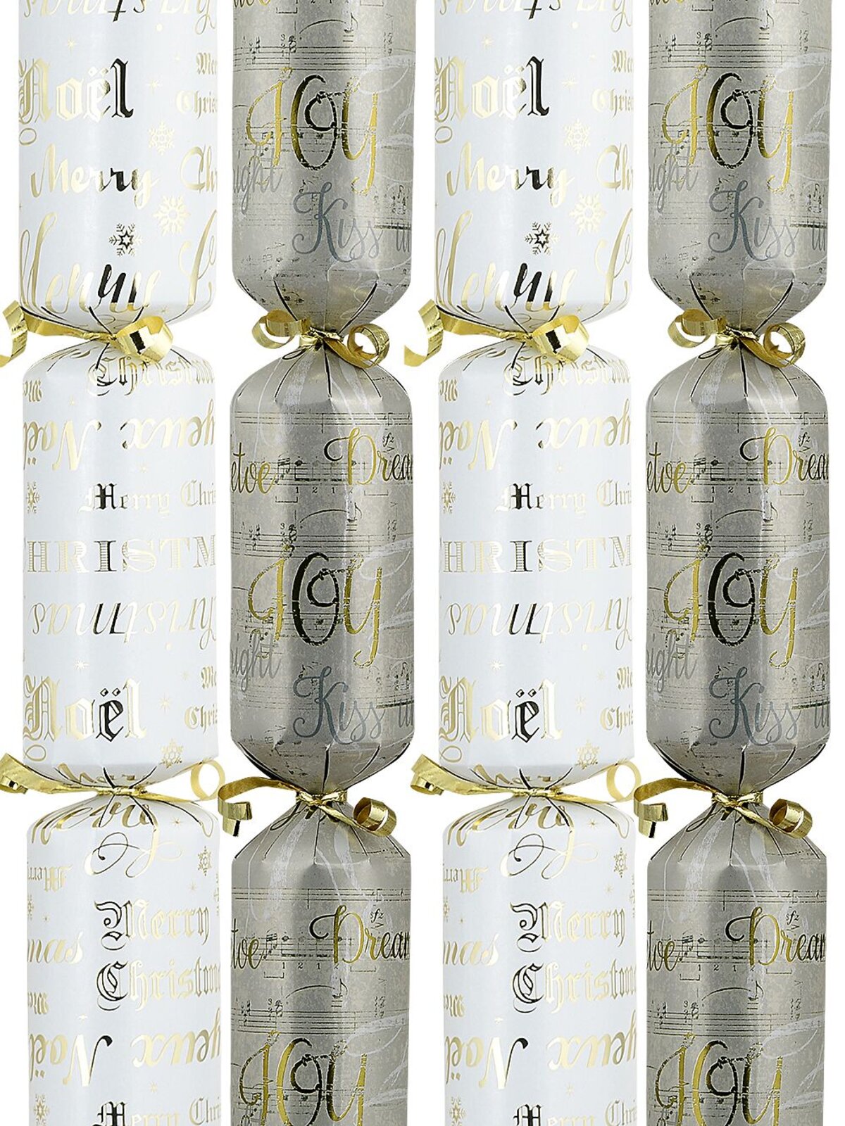 50x Sheet Music & Script Text Christmas Bon Bons (Crackers) | Multi Size Pack