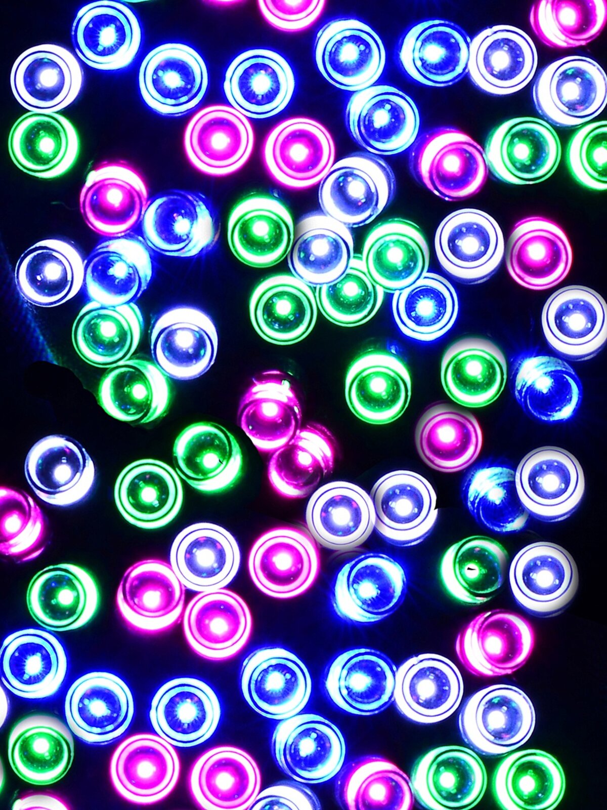 1000 Multi Pastel Colour LED String Fairy Lights 8 Function With Timer | 50m