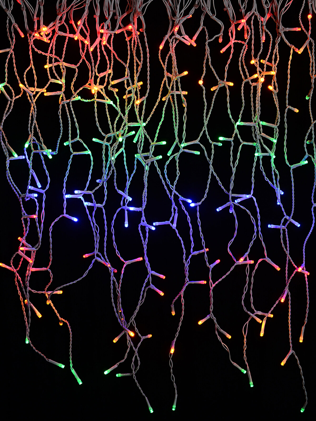 1660 Multi Colour LED Icicle String Lights 8 Function With Timer | 50m