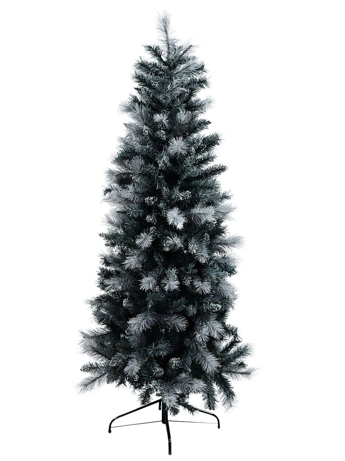 2.3m Gray River Arctic Artificial Christmas Tree | 1028 Grey & White Tips