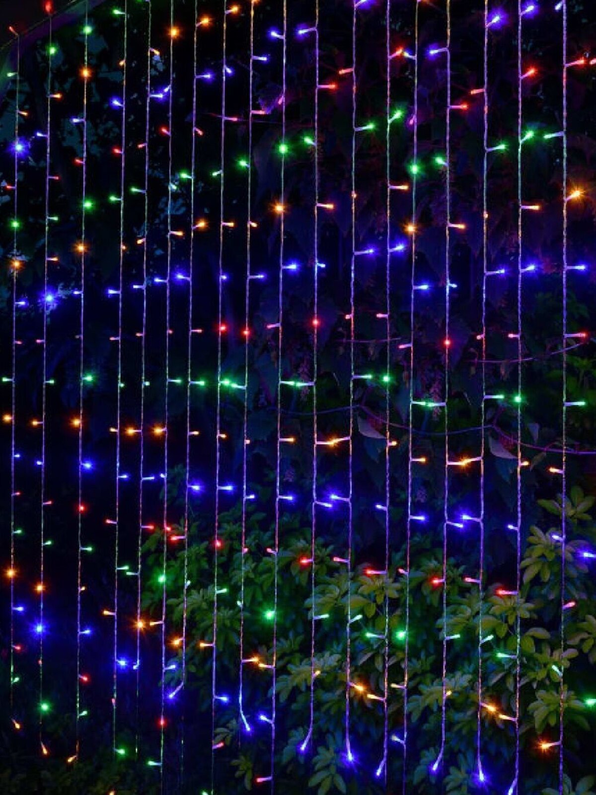 280 Multi Colour LED Curtain Light 8 Function With Timer | 2m x 2m