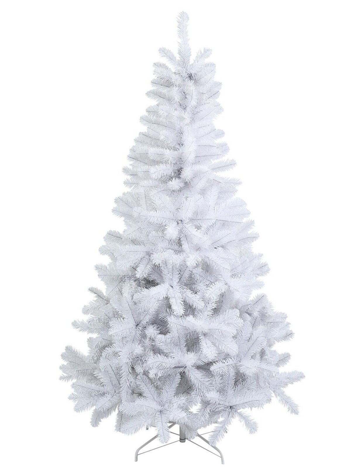2m Arctic White Artificial Christmas Tree | 770 Tips & Hinged Branches