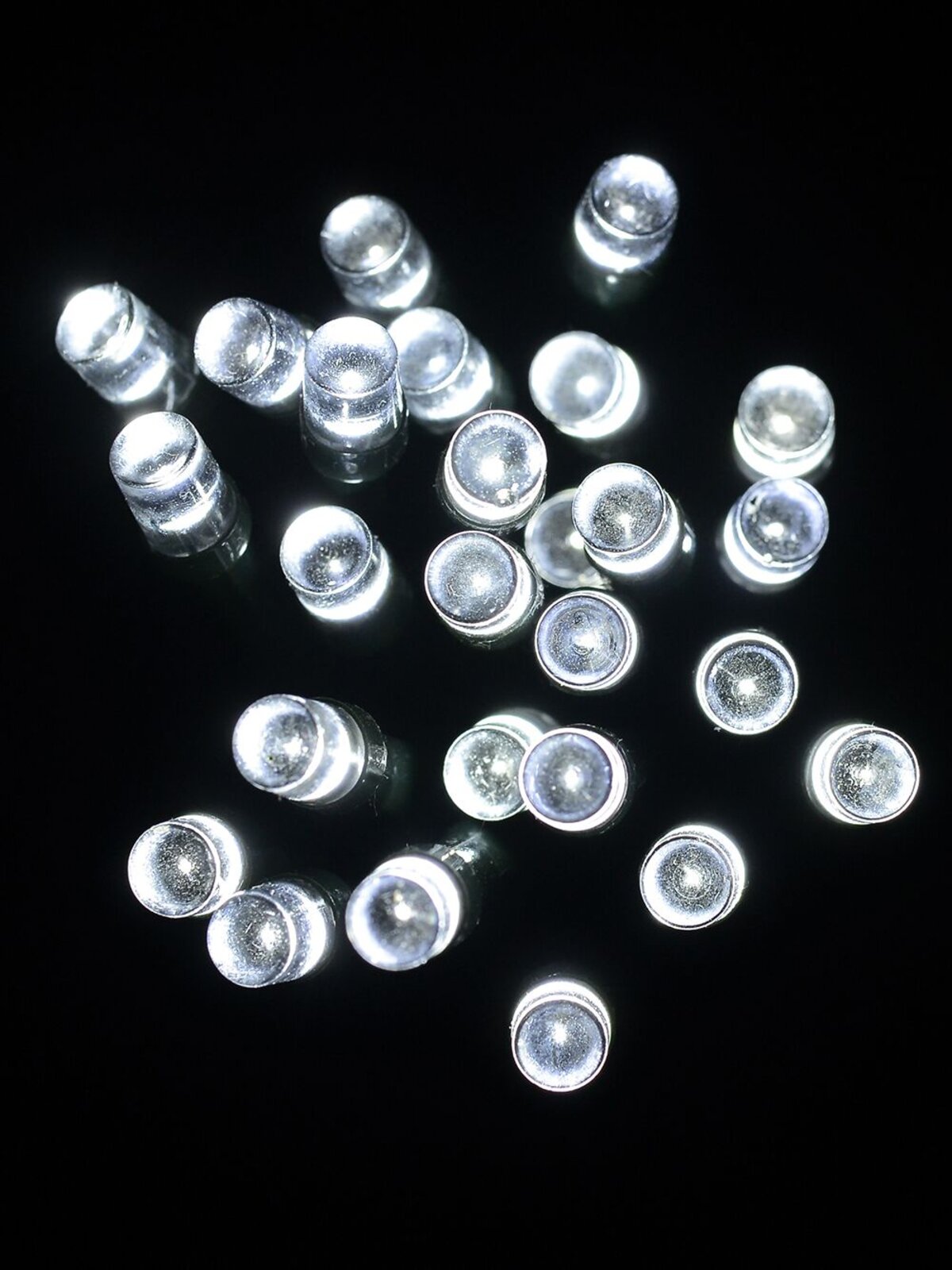 350 Cool White LED Concave Bulb USB String Lights - 9m