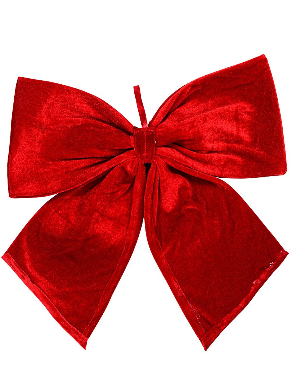 Red Velour Moulded Architectural Monumental Bow | 45cm