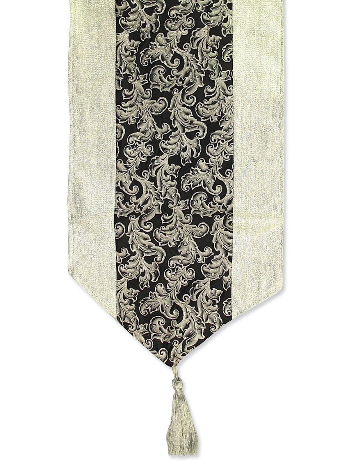 Black & Silver Table Runner - 1.8m