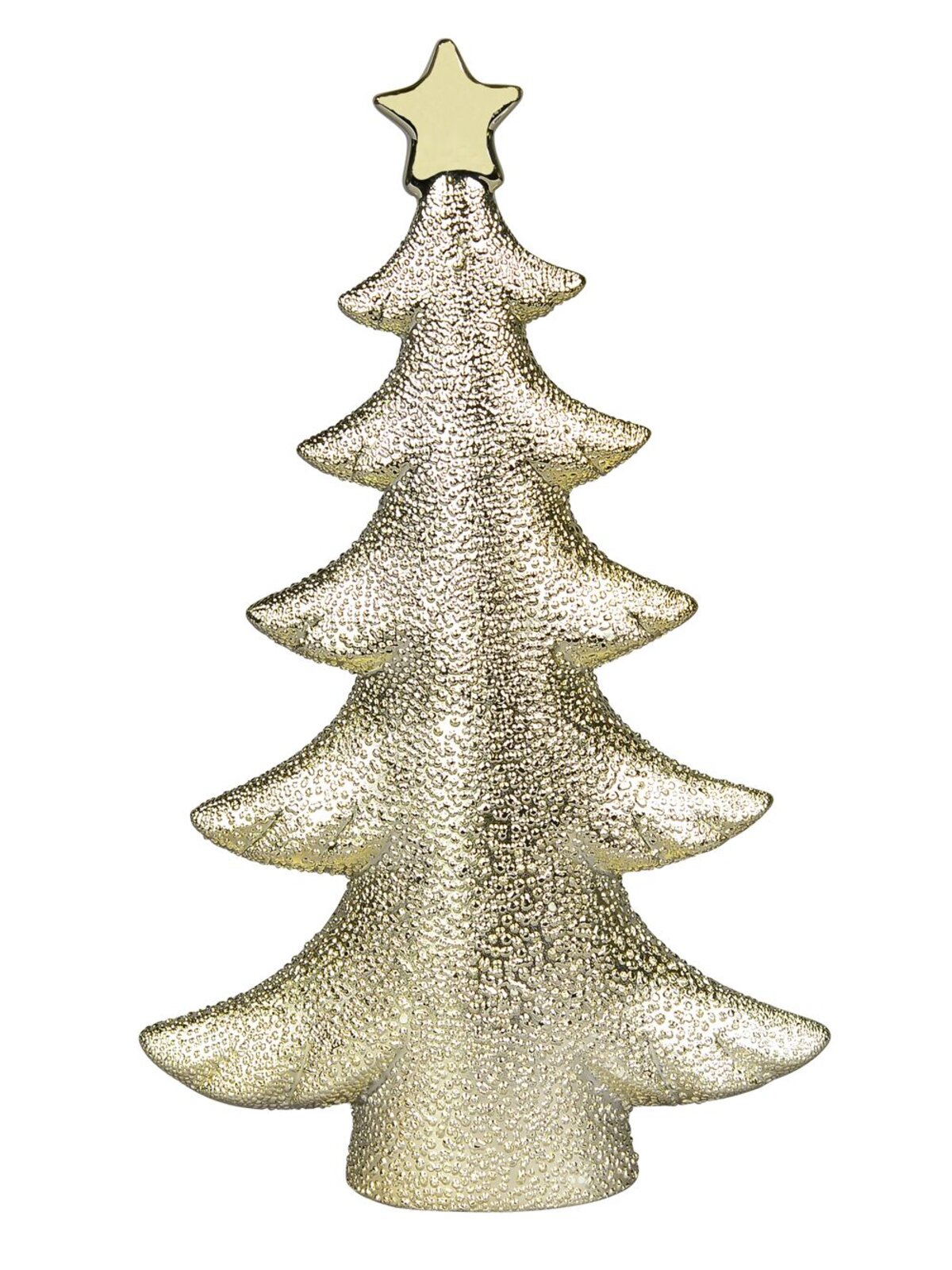 Ceramic Champagne Christmas Tree Ornament - 26cm
