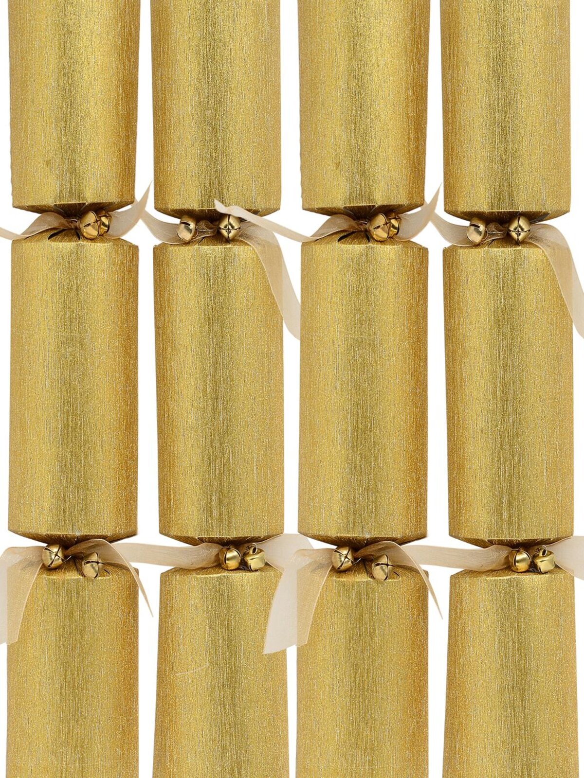 Christmas Jingle Gold Glitter Thread Look Design Bon Bons - 6 x 35cm