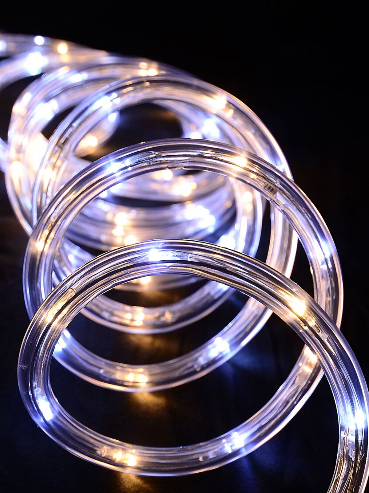 Cool White & Warm White LED Christmas Rope Light - 10m