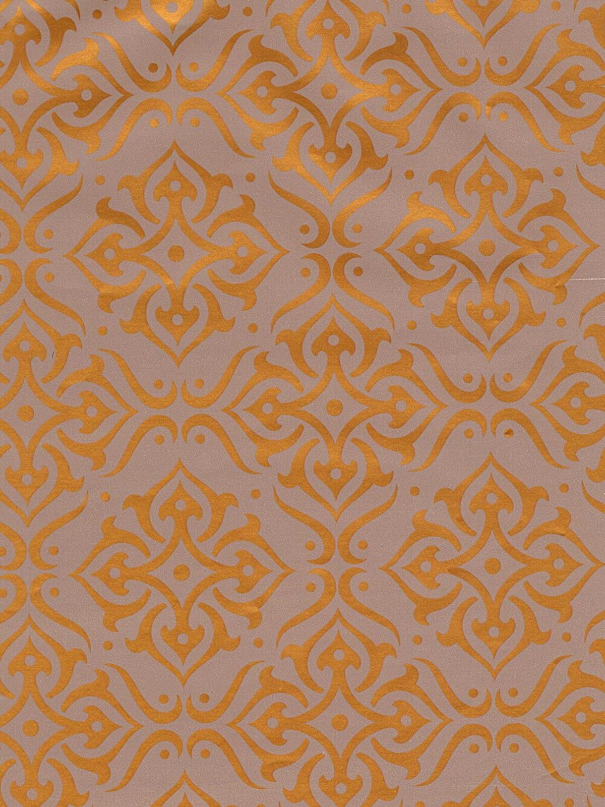 Gold Pattern Christmas Wrapping Paper - 50m
