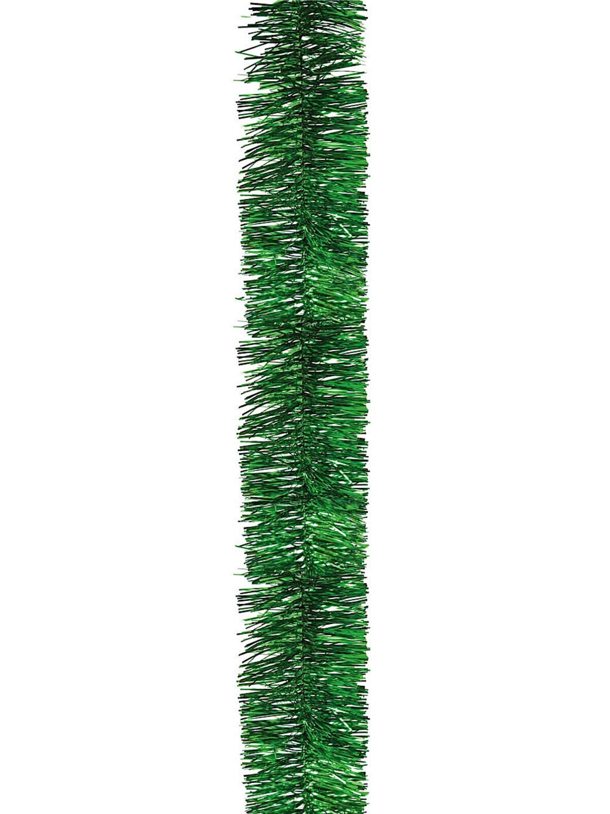 Green Metallic 6ply Tinsel Garland - 50mm x 5m