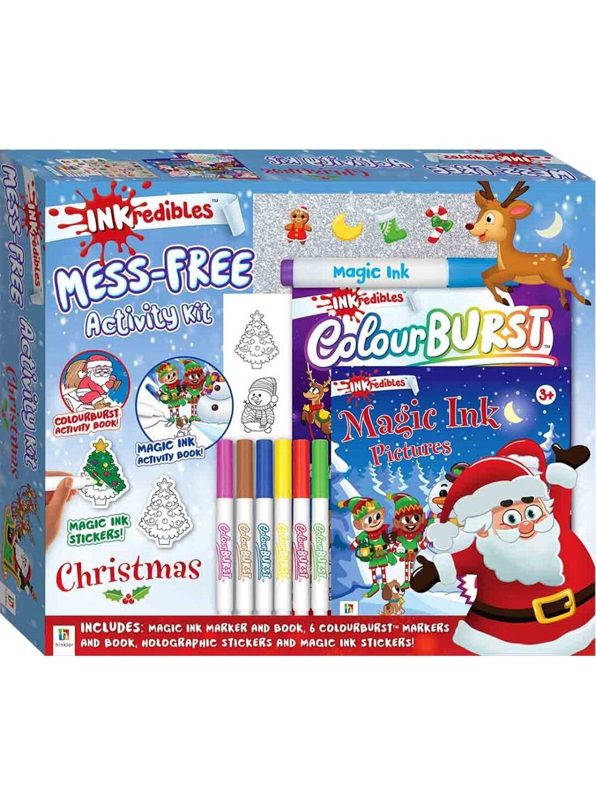 INKredibles Mess-Free Colour Burst & Magic Ink Christmas Activity Kit
