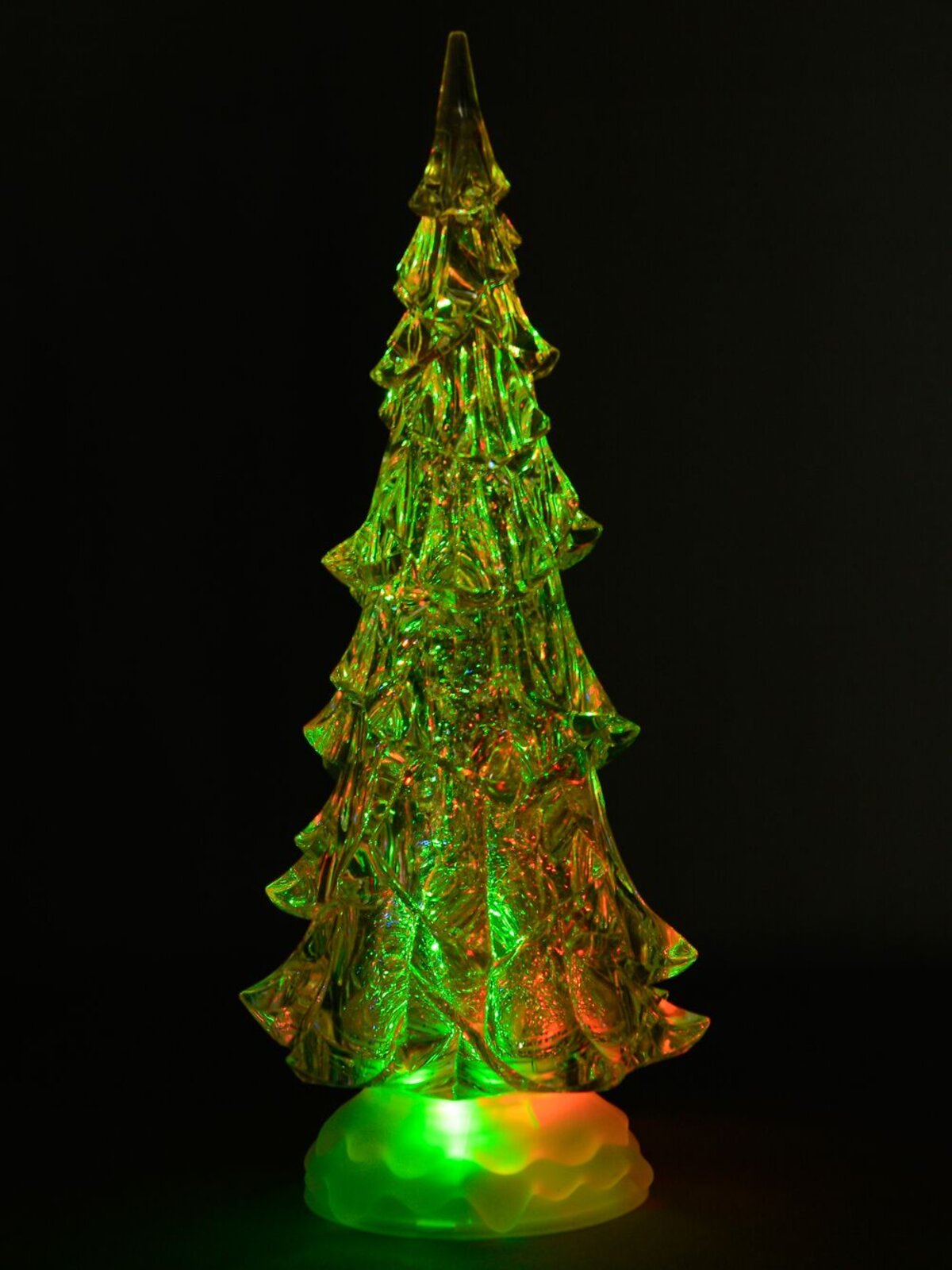 LED Illuminated Glittered Christmas Tree Snow Globe - 40cm