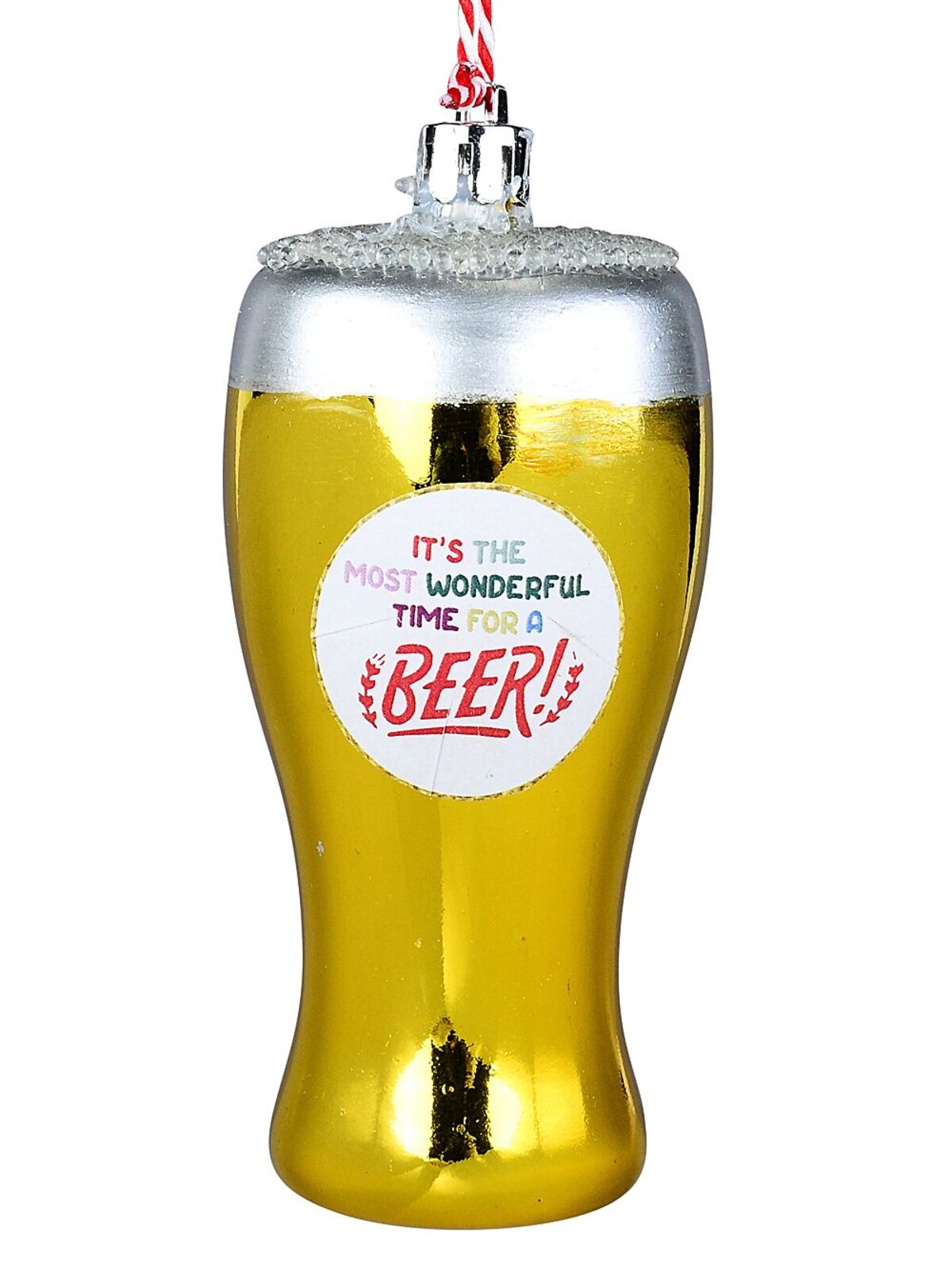 Most Wonderful Time For A Beer Whimsical Schooner Ornament | 10cm