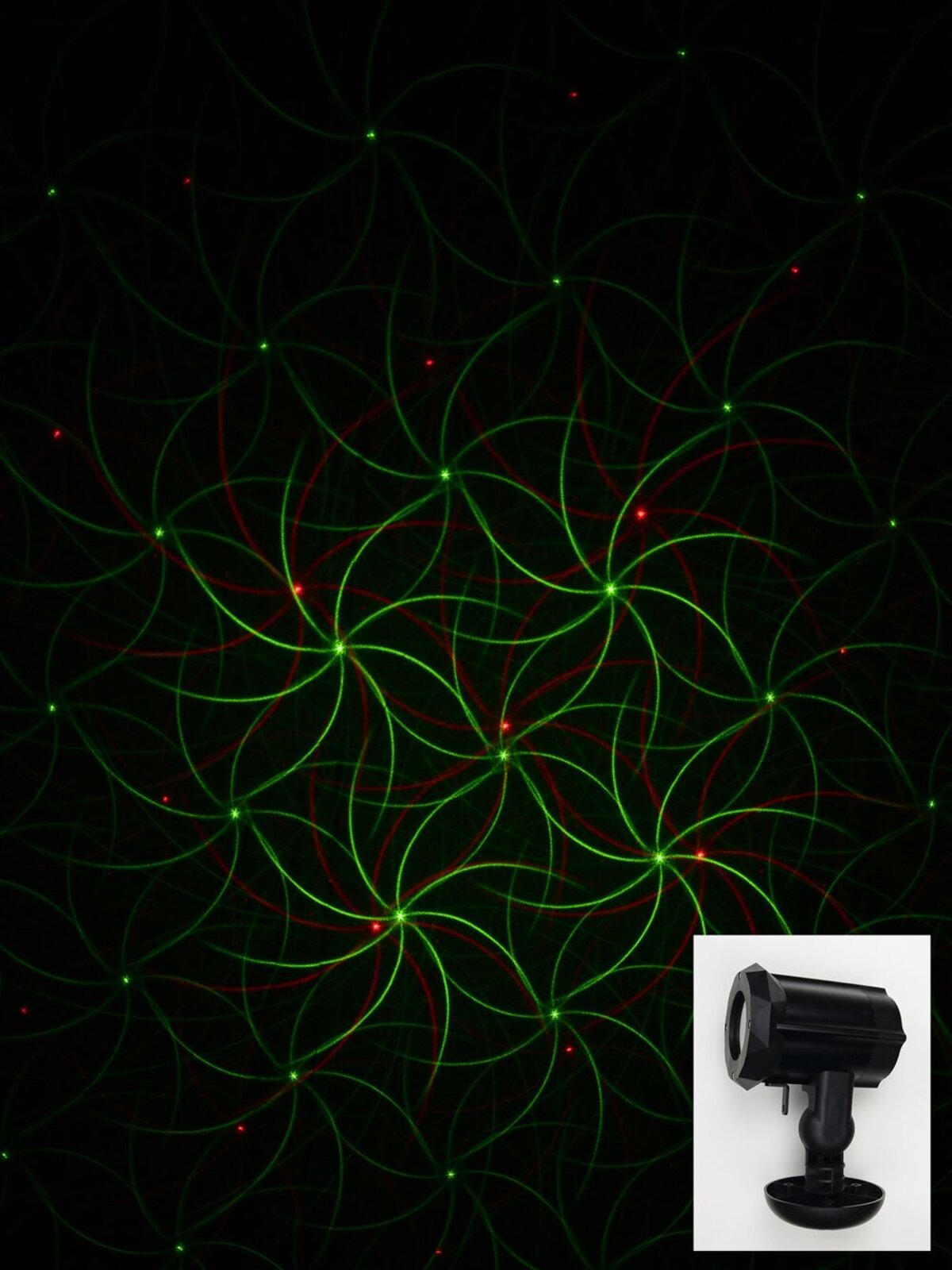 Red & Green Laser Light with Christmas & Halloween Patterns