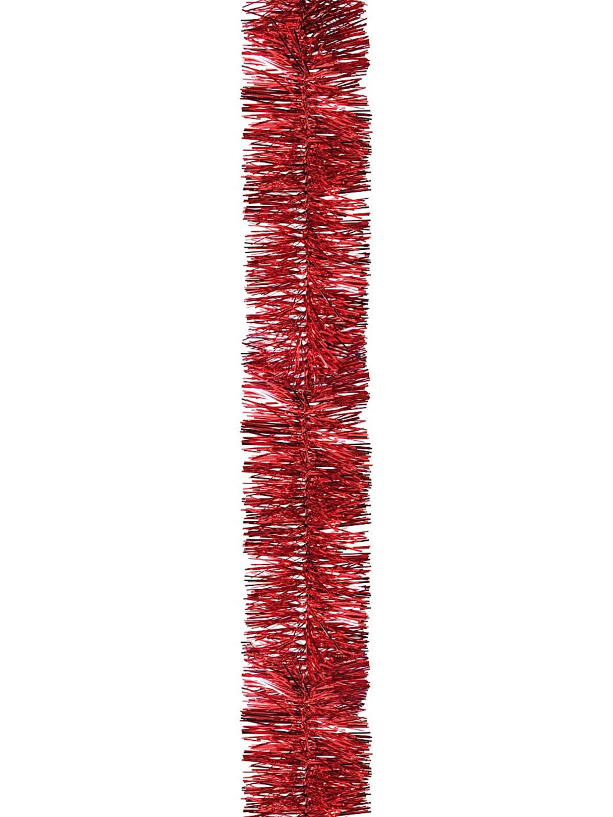 Red Metallic Tinsel Garland - 5.5m