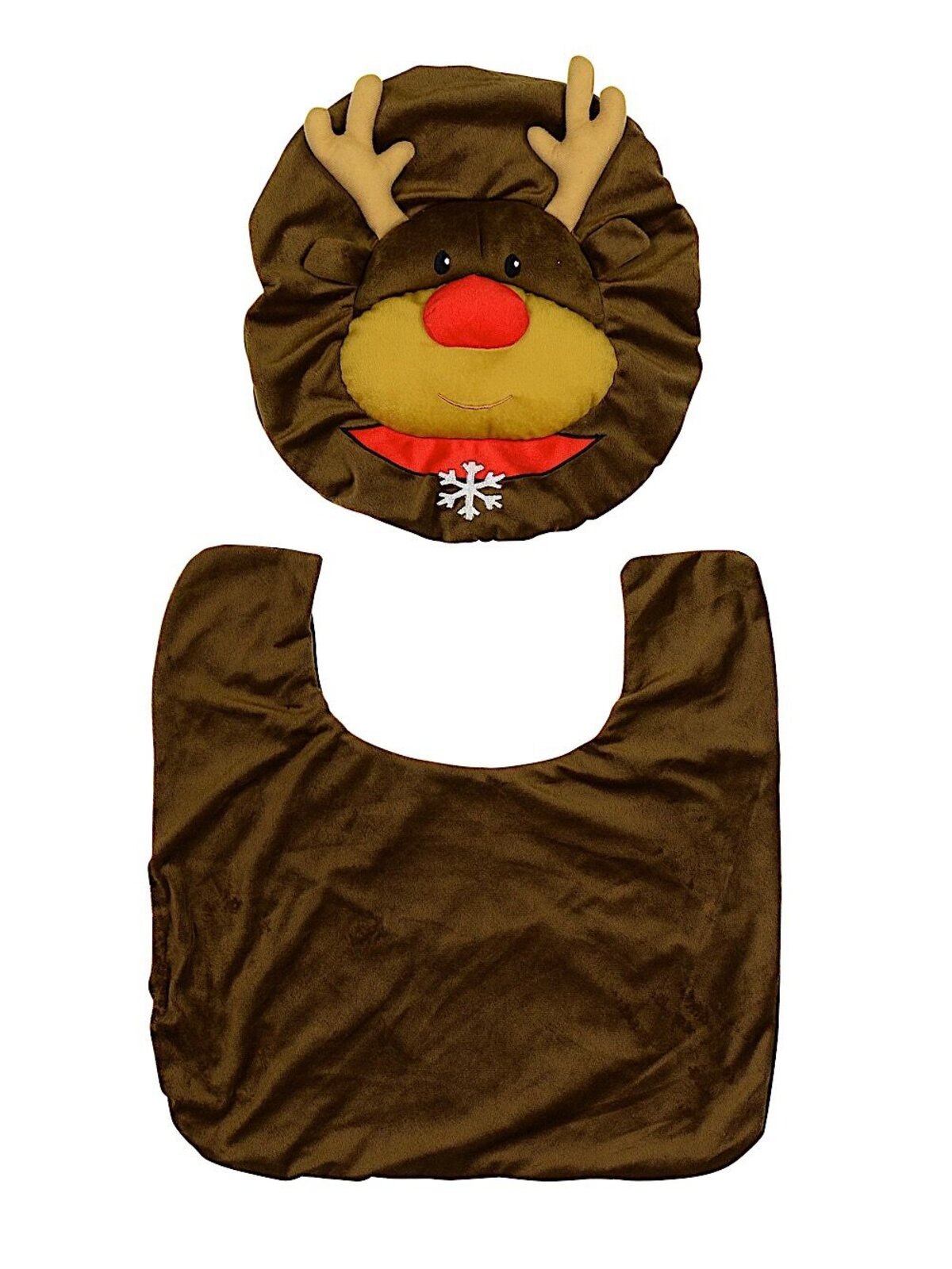 Rudolph Toilet Seat Cover & Floor Mat Set - 2 Piece Set