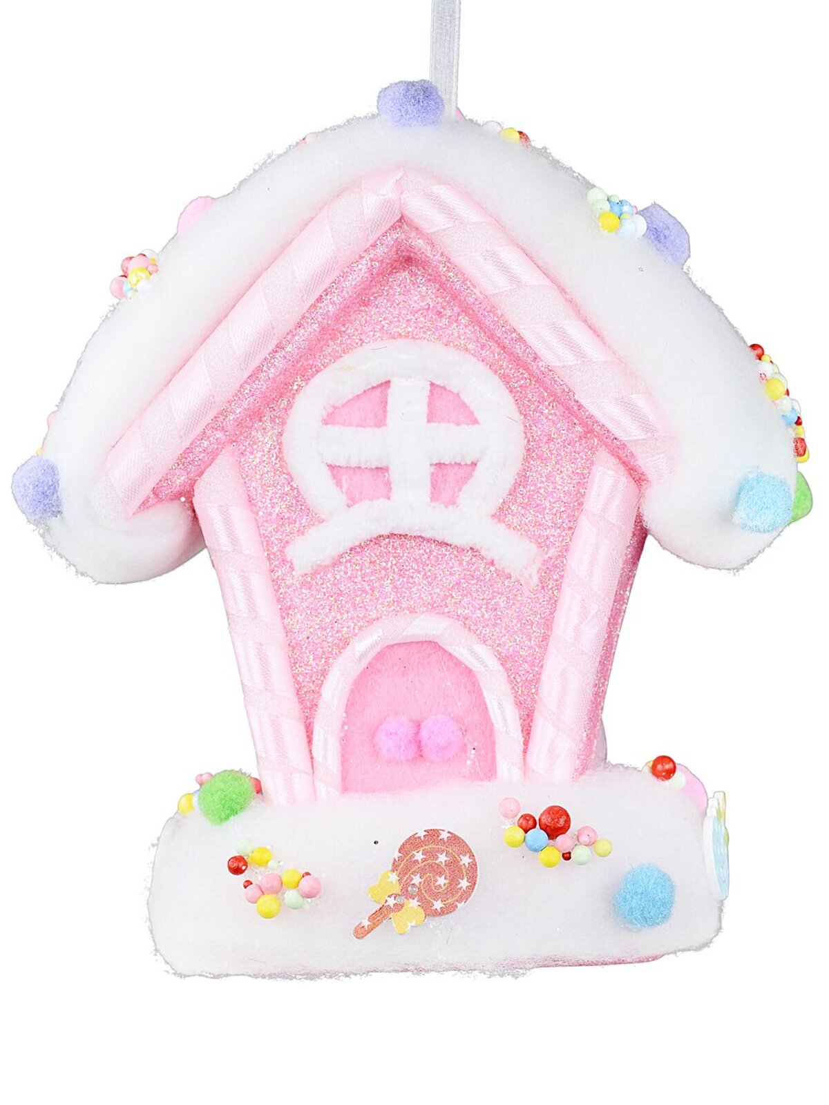 Sugared Fairy Floss 3D Cottage Whimsical Statement Ornament | 20cm
