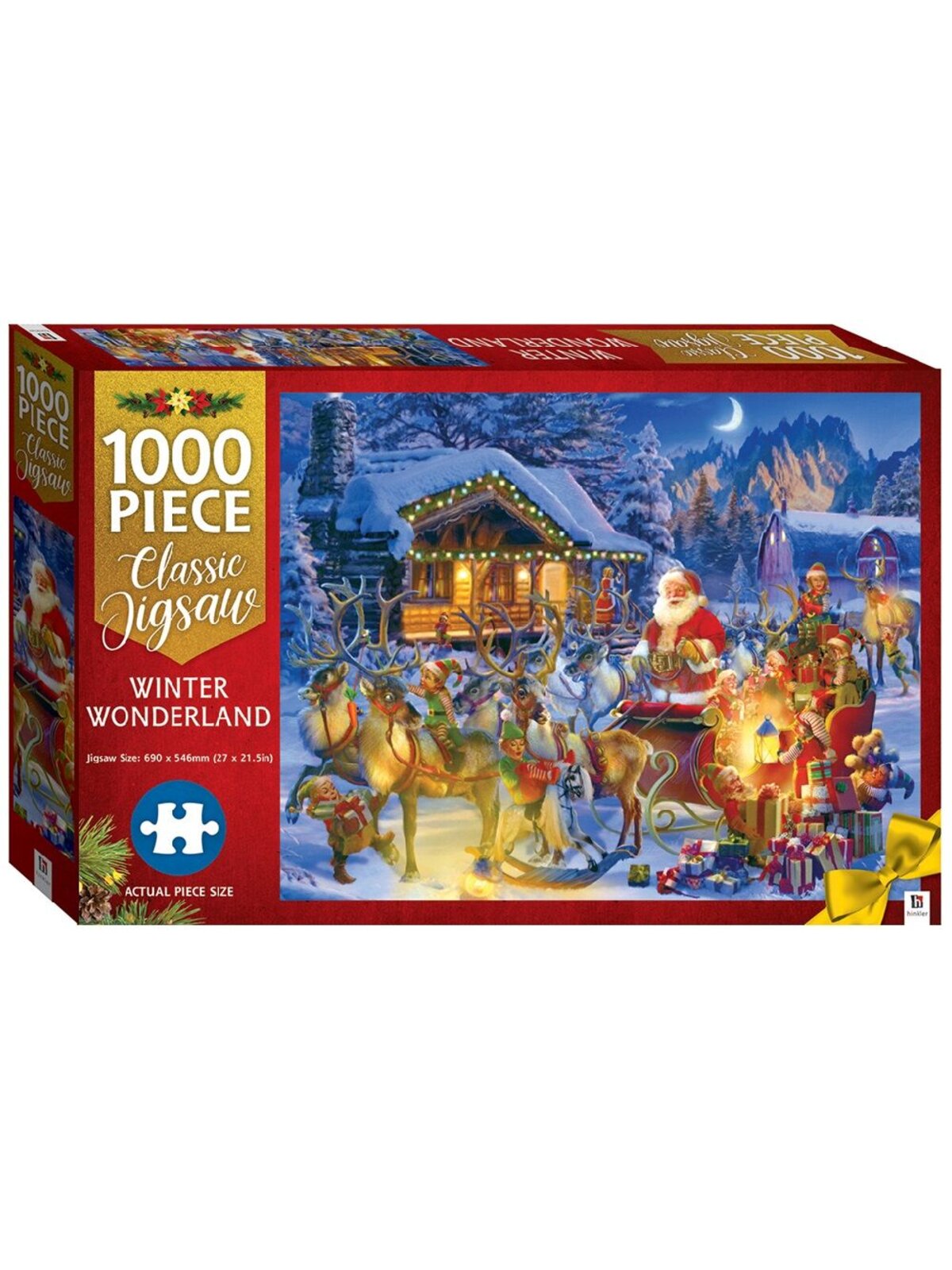 Winter Wonderland North Pole 1000 Piece Jigsaw Puzzle | Santa Village Scene