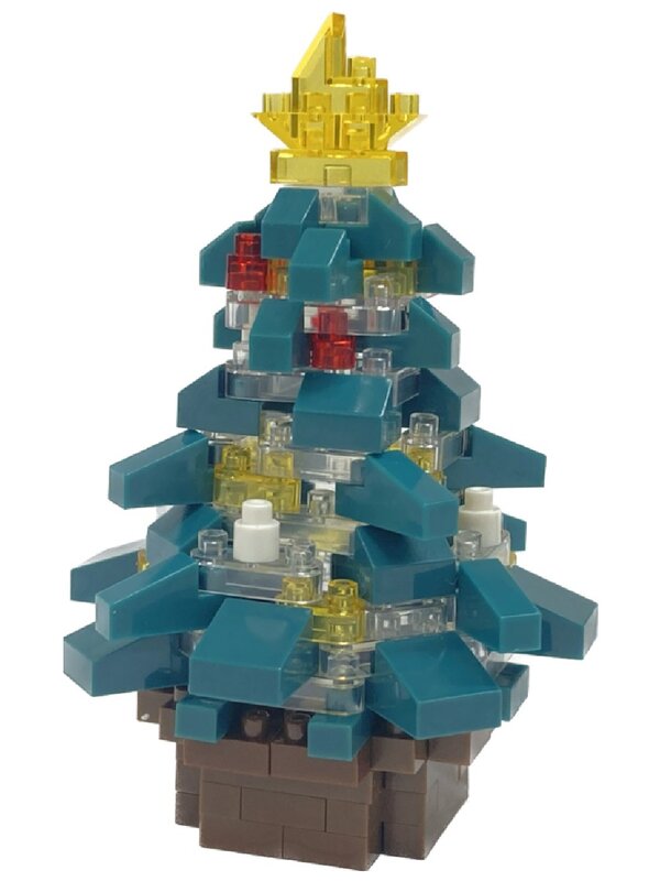 140 Piece Nanoblocks Decorated Christmas Tree & Star NBC_381