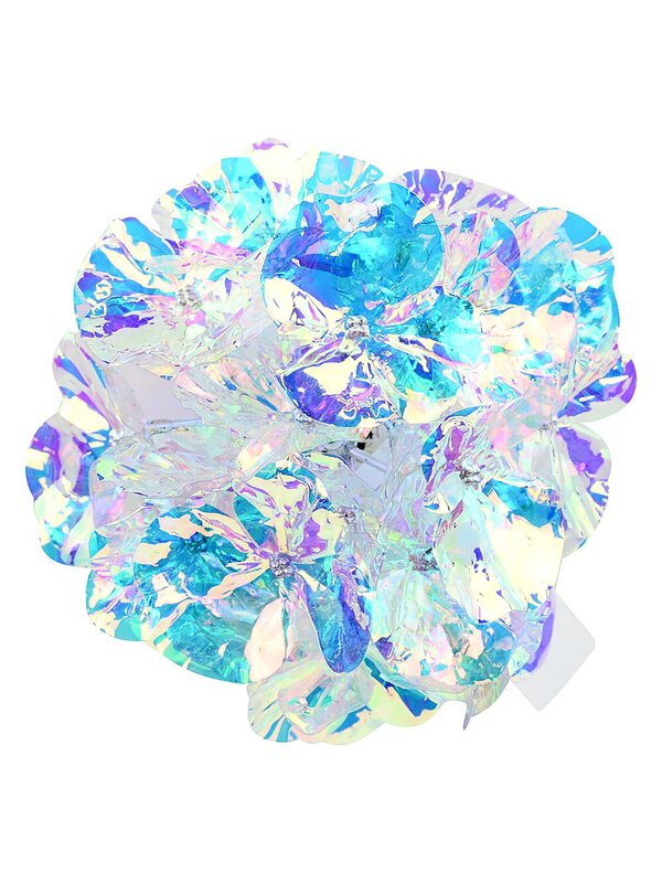 Iridescent Hydrangea Floret Cluster Christmas Tree Clip Pick | 15cm