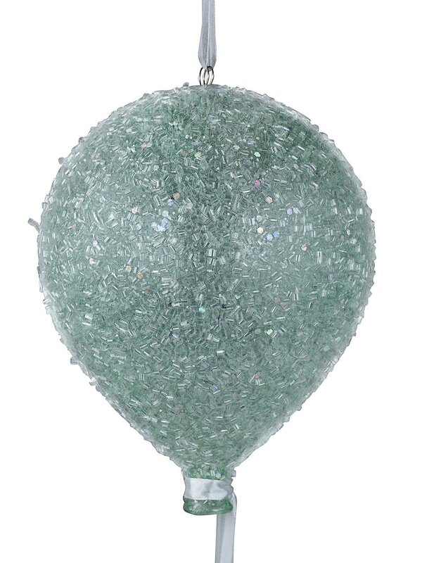 Pastel Green Sugar Balloon Whimsical Large Display Ornament | 15cm