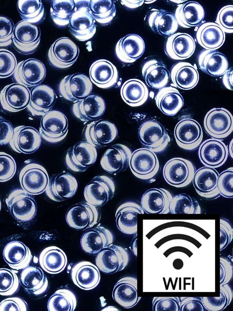 1000 Cool White LED WiFi Smart App String Fairy Lights 8 Function | 50m
